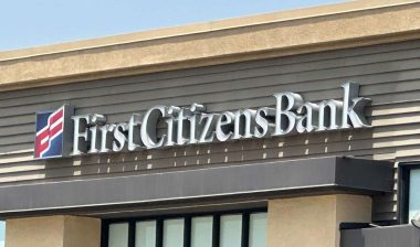 Close up of First Citizens Bank signage, representing the First Citizens NSF fees.