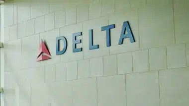 Delta signage in an airport, representing the Delta class action.