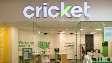 Cricket store entrance inside of an indoor mall, representing the Cricket Wirless class action.