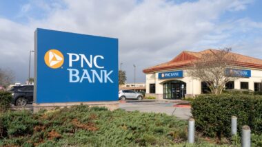 PNC Bank sign outside bank representing the PNC class action.