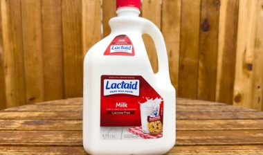 Lactaid milk product on a table, representing the Lactaid milk recall.