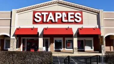 Exterior of a Staples location, representing the Staples class action.