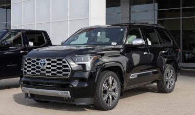 A Black 2024 Toyota Sequoia, representing the Toyota recall.