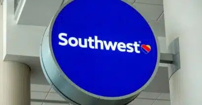 Southwest Airlines sign outside airport representing the Southwest lawsuit.