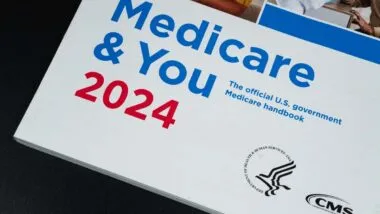 Close up of Medicare handbook, representing the Medicare data breach.