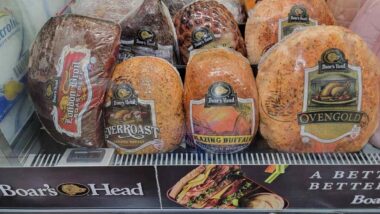 Boar's head meat at a grocery store deli representing the Boar's Head recall and class actions.