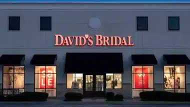 Exterior of a David's Bridal location, representing the David's Bridal class action.