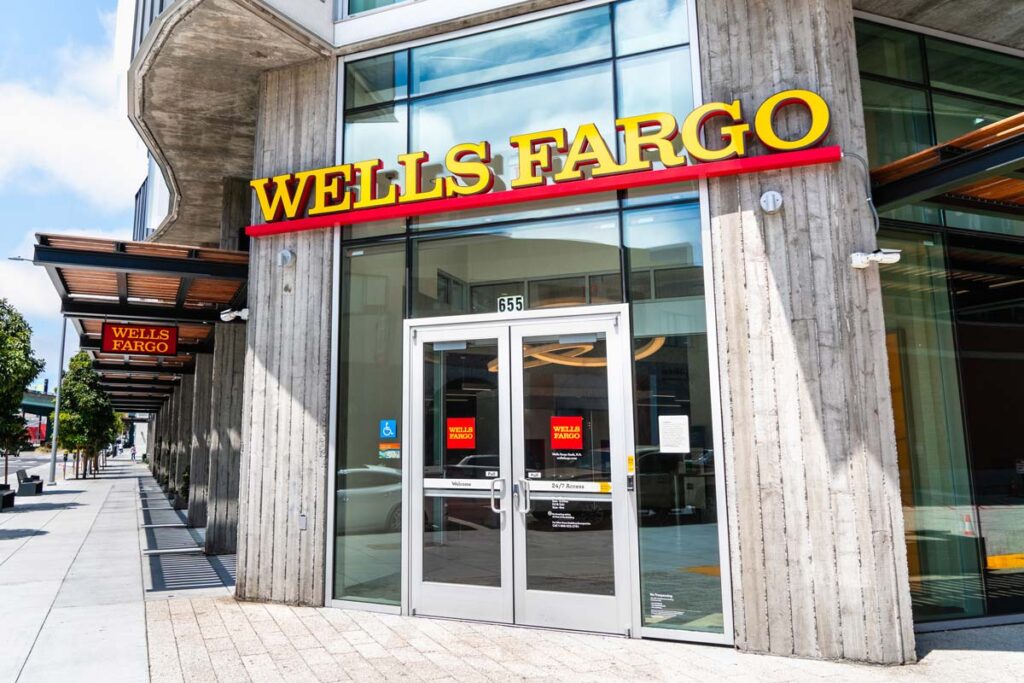 Exterior of a Wells Fargo location, representing the Wells Fargo class action.