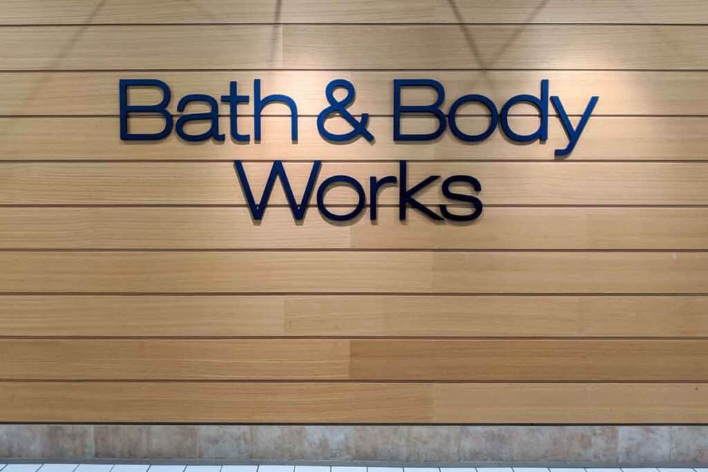 Bath & Body Works signage, representing the Bath & Body Works class action.