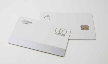 Apple Card against a white backdrop, representing the AppleCard settlement.