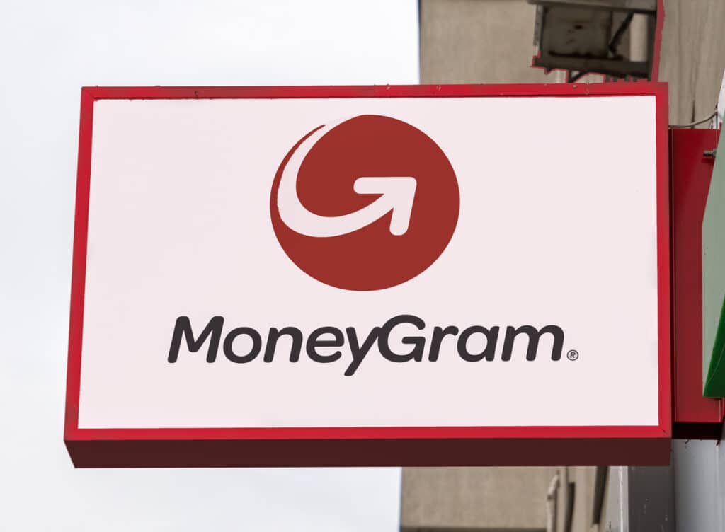 MoneyGram logo on sign representing the MoneyGram data breach.