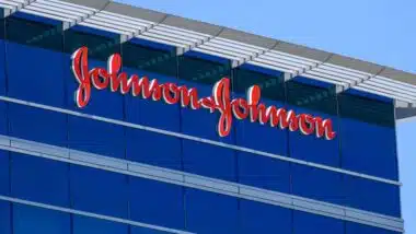 Close up of Johnson & Johnson signage, representing the Johnson & Johnson verdict.