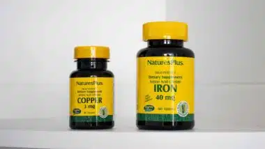 NaturePlus supplements on a shelf, representing the NaturesPlus class action.