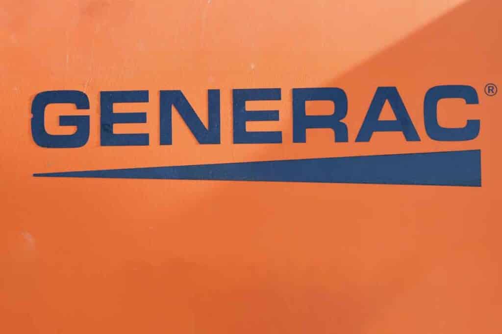 Close up of Generac logo, representing the Generac class action.