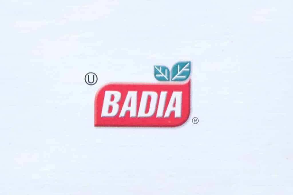 Close up of Badia logo, representing the Badia Spices class action.