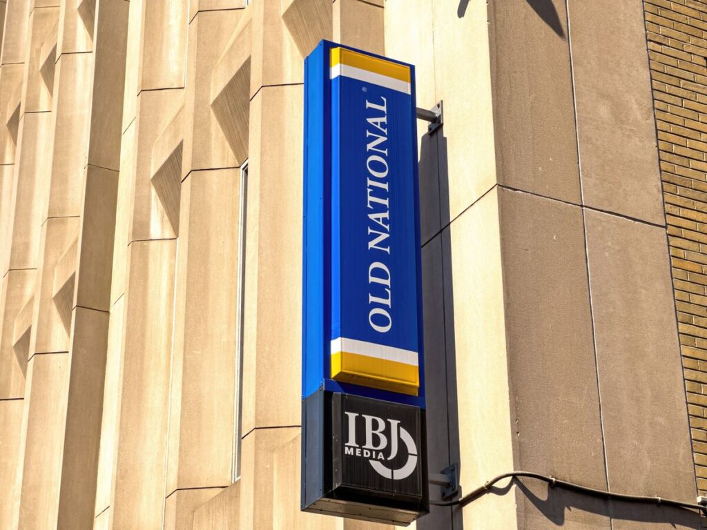 Old National Bank Sign representing Old National Bank NSF fees.