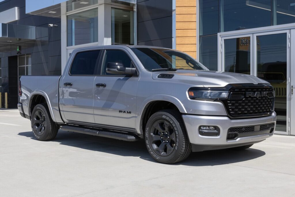 Ram 1500 sliver truck representing the Ram 1500 recall.