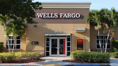 Exterior of a Wells Fargo bank, representing the Wells Fargo settlement.