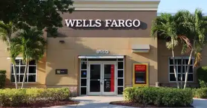 Exterior of a Wells Fargo bank, representing the Wells Fargo settlement.