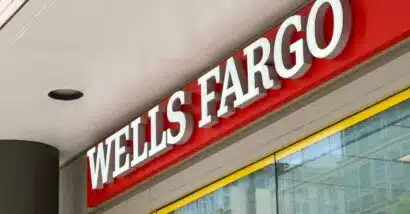 Close up of Wells Fargo signage, representing the Wells Fargo class action.