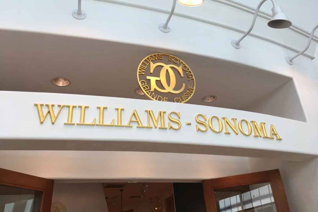 Williams-Sonoma signage, representing the Williams-Sonoma class action.