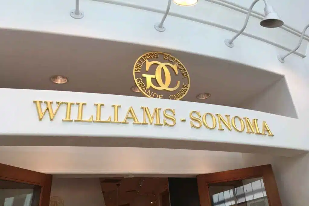 Williams-Sonoma signage, representing the Williams-Sonoma class action.