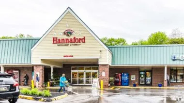 Exterior of a Hannaford location, representing the Hannaford recall.