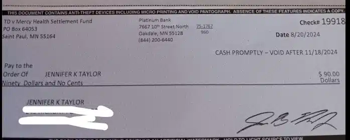 Mercy+Health+data+breach+FB+8-26-24 checks in the mail