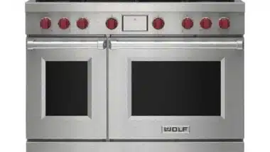 Product photo of recalled range, representing the Wolf Appliance recall.