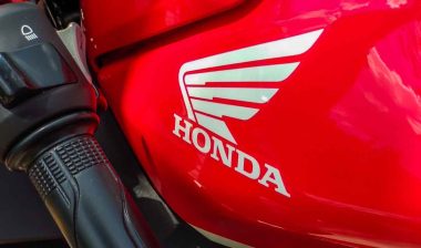 Close up of Honda logo on a motorcycle, representing the Honda recall.