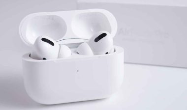 Close up of Apple Airpods Pro, representing the Apple class action.