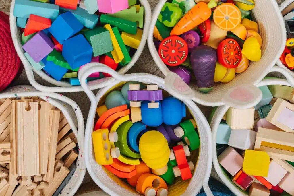 Close up of childrens toys, representing children's products.