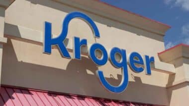 Close up of Kroger signage, representing Kroger class action.