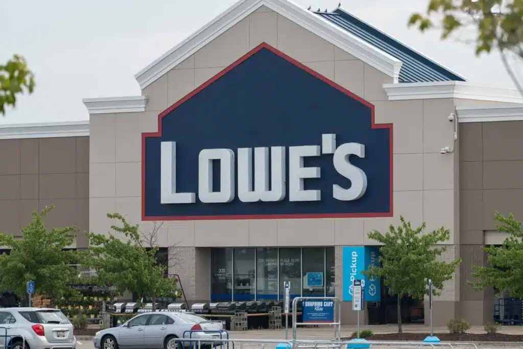 Lowes exterior storefront, representing the Lowe's class action.
