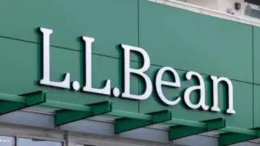 Close up of L.L. Bean signage, representing the L.L. Bean class action.