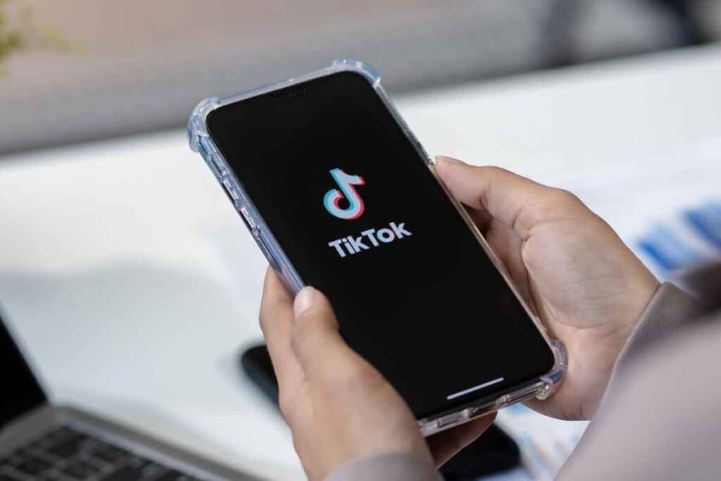 TikTok app displayed on a smartphone screen, representing the Puma class action.