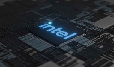 Close up of Intel chip on a motherboard, representing the Intel class action.