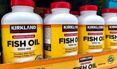 Kirkland Fish Oil products on a Costco shelf, representing the Costco class action.