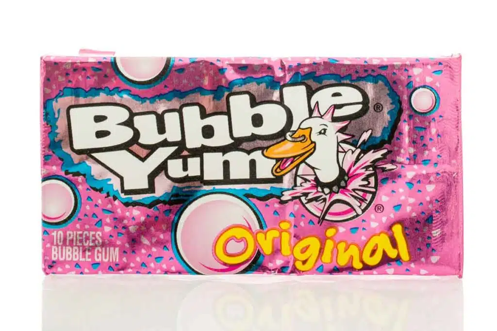 Bubble Yum product packaging, representing the Bubble Yum class action.