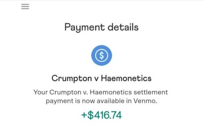 HaemoneticsBIPAFB10-23-24 checks in the mail