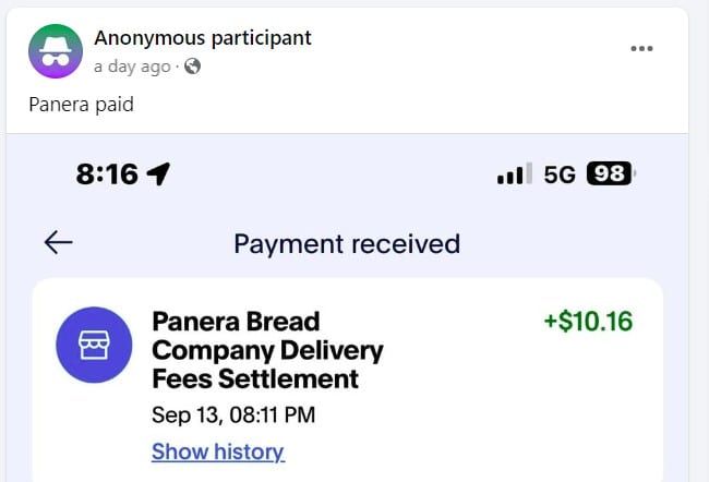 PaneraFB9-14-24 checks in the mail