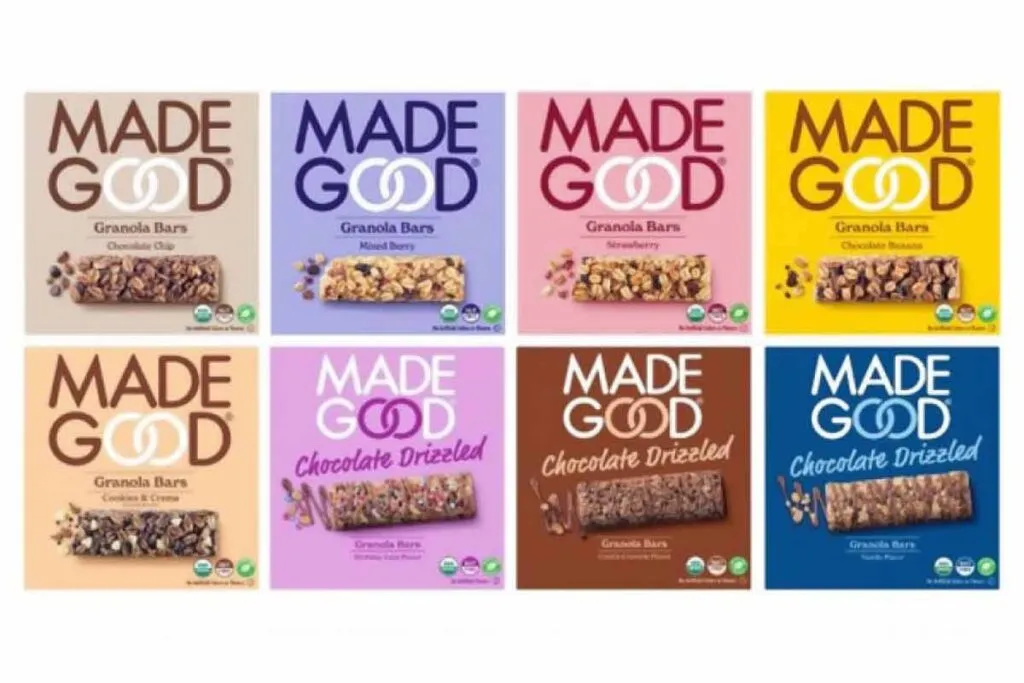 Product photos of recalled granola bars, representing the MadeGood recall.
