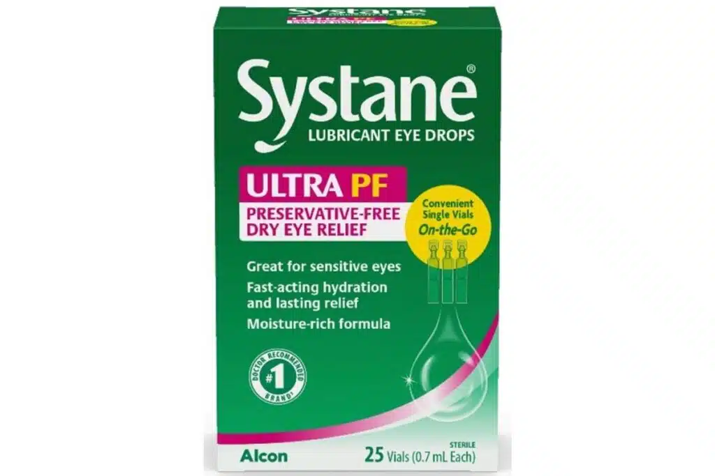 Product photo of recalled Systane eyedrops, representing the Systane eye drops recall.