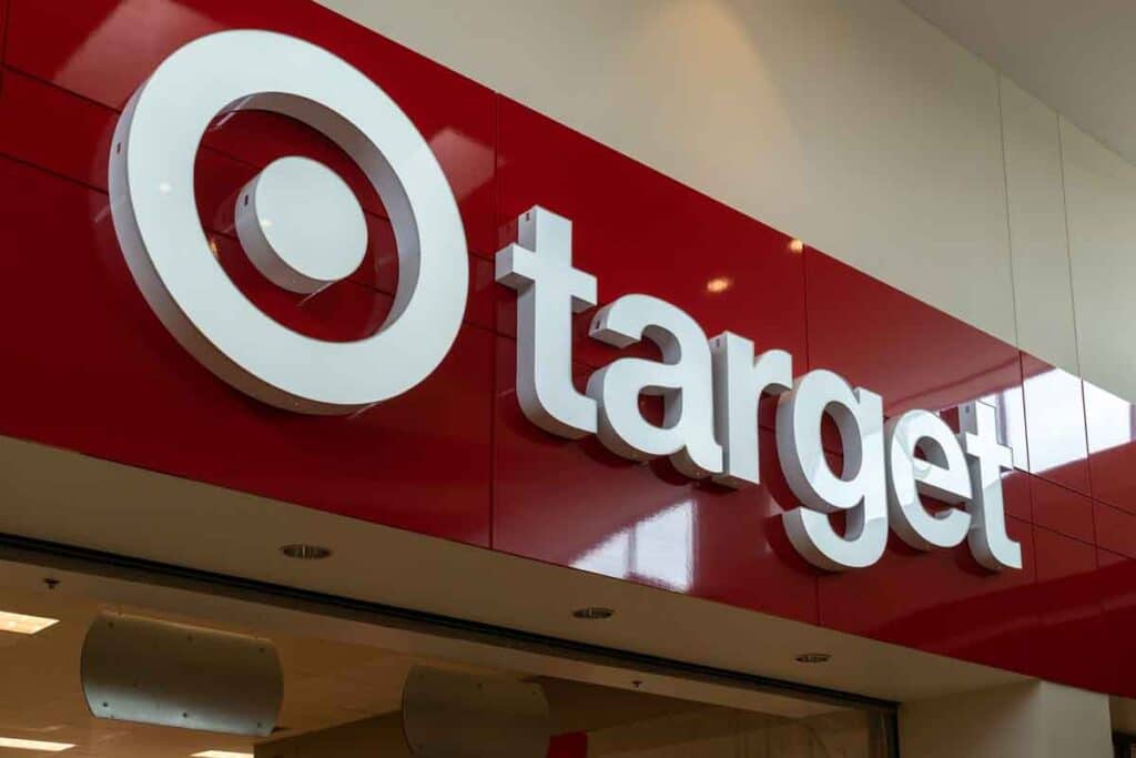 Close up of Target signage, representing the Target class action.