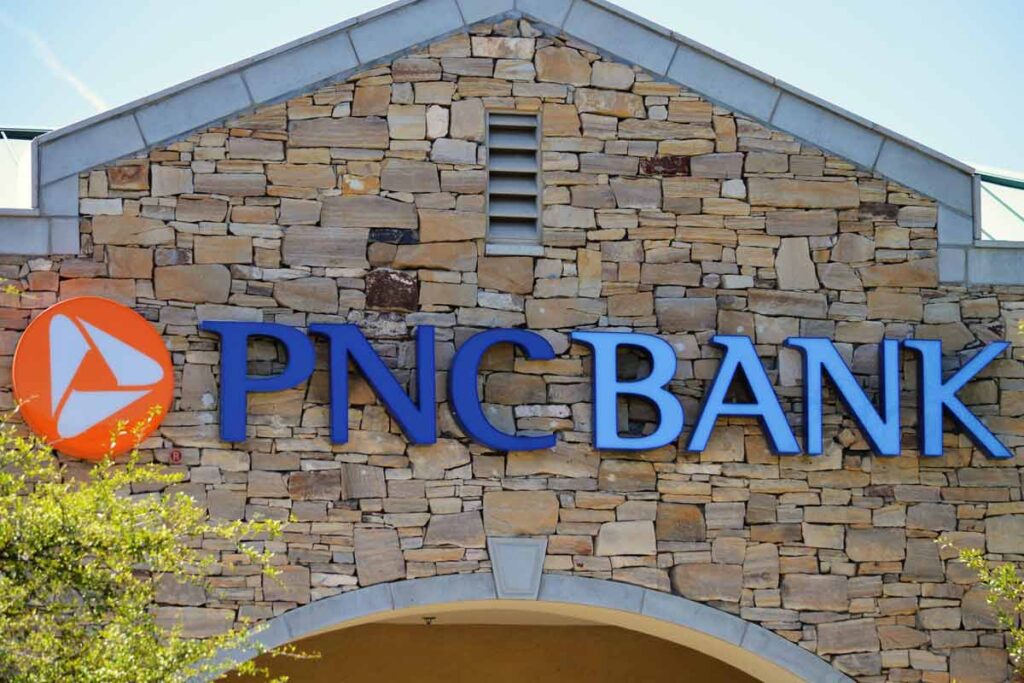 Close up of PNC Bank signage, representing the PNC class action.