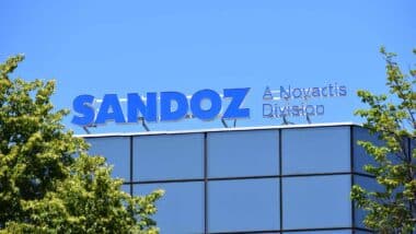 Sandoz headquarters signage, representing the Sandoz settlement.