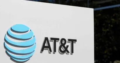 Close up of AT&T signage, representing the AT&T class action.