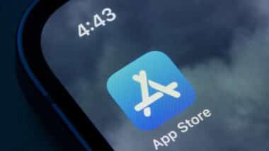 Close up of Apple App Store app icon, representing the Apple class action.