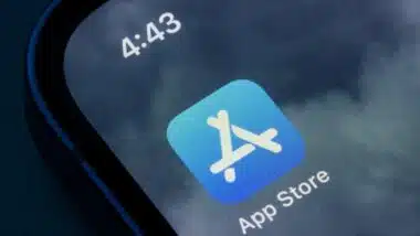 Close up of Apple App Store app icon, representing the Apple class action.