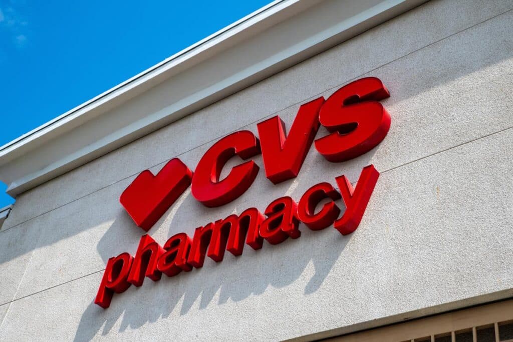 Close up of CVS pharmacy signage, representing the CVS lawsuit.